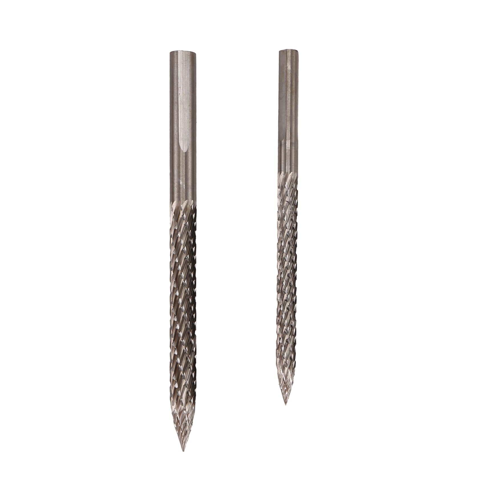 Osmond 2pcs Tire Bit 4.5/6mm Tire Repair Carbide Burr Drill Bit Tire Patches Plug Cutters Wire Cutter Reamer Drill