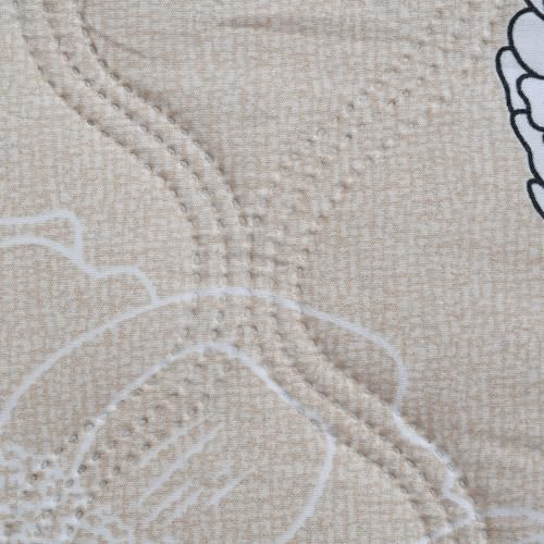 Image of Home Stylish Luxury Ultrasonic Punch AC Comforter Blanket - Quilted Microfiber Floral Pattern, Lightweight Breathable Hypoallergenic All‑Season Blanket for Bedroom, Travel (228x228 Cm) Copper
