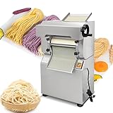 Koalalko 3-in-1 Commercial Pasta Maker with Dough Sheeter,Knead,Cutter,Automatic Pasta Pressing Machine,Noddle Cutting Machine Suitable For Pizzas, Noodles And Bakeries(3mm Noodle Knife set)