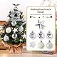 Mini Weihnachtsbaum Kleiner Weihnachtsbaum mit Beleuchtung LED Tisch Weihnachtsbaum klein künstlich geschmückt für Weihnachten Deko 40cm