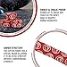 WOD Nation Weightlifting Hook Grip Tape - Bulk 12 Pack (23ft/Roll) Comfortable & Stretchy Athletic Thumb Tape for Weight Lifting, Excercise & Cross Training - Protect Thumb, Wrist & Finger -Red