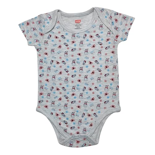 Image of LuvLap Baby Boys & Girls 100% Cotton Half Sleeve Romper /Bodysuit, Pack Of 3