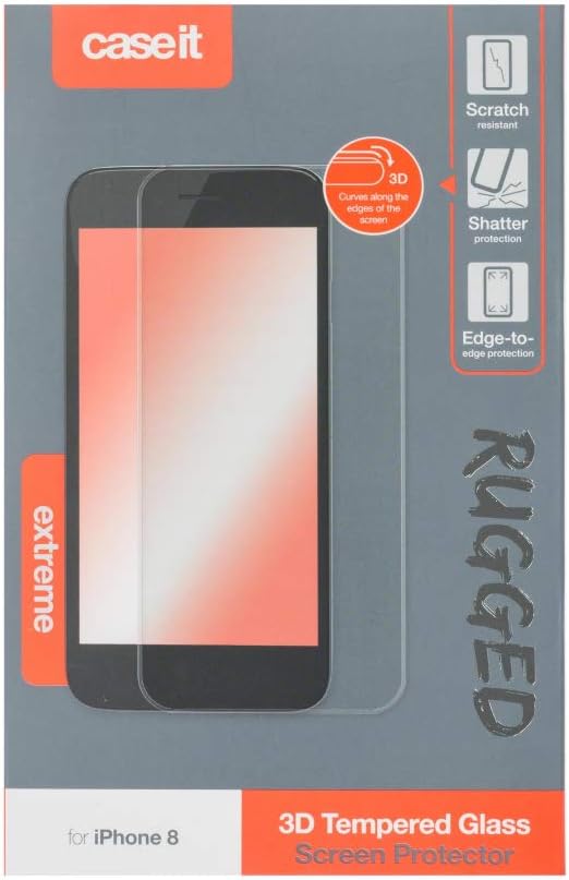 Rugged iPhone X/XS Curved Edge to Edge Glass Screen Protector - Image 3