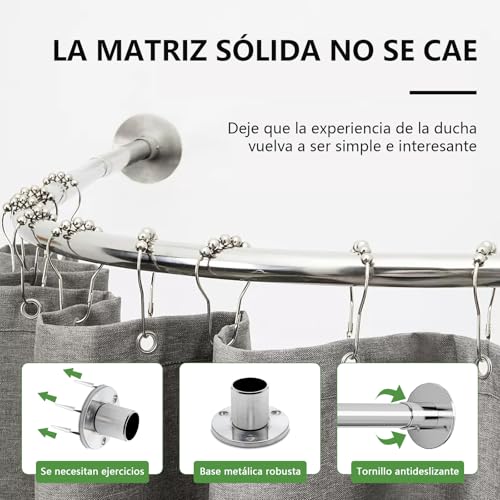 Opiniones de Cortinero para Baño en Escuadra Walmart de esta semana. 8 Cortinero para Baño en Escuadra Walmart marca ROWIDE (2)