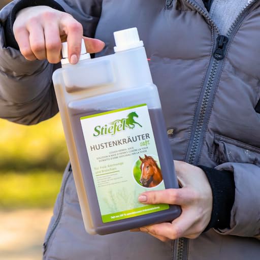 Stiefel Hustenkräutersaft | Doppelpack | 2 x 1 l | Ergänzungsfuttermittel für Pferde | Natürliche Kräutermischung
