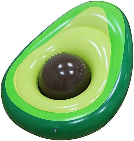 Immoch Inflatable Avocado Pool Float Floating Bed for Adults Swim Ring Beach Party Swimming Pool