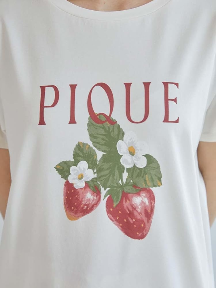 正規品⭐️新品タグ付♡ジェラートピケ いちごワンポイントTシャツ＆ロングパンツ 正規品⭐️新品タグ付♡ジェラートピケ いちごワンポイントT
