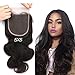 Greatremy Body Wave 5x5 Lace Closure with Baby Hair Virgin Brazilian Human Hair Free Part Natural Color 18inch