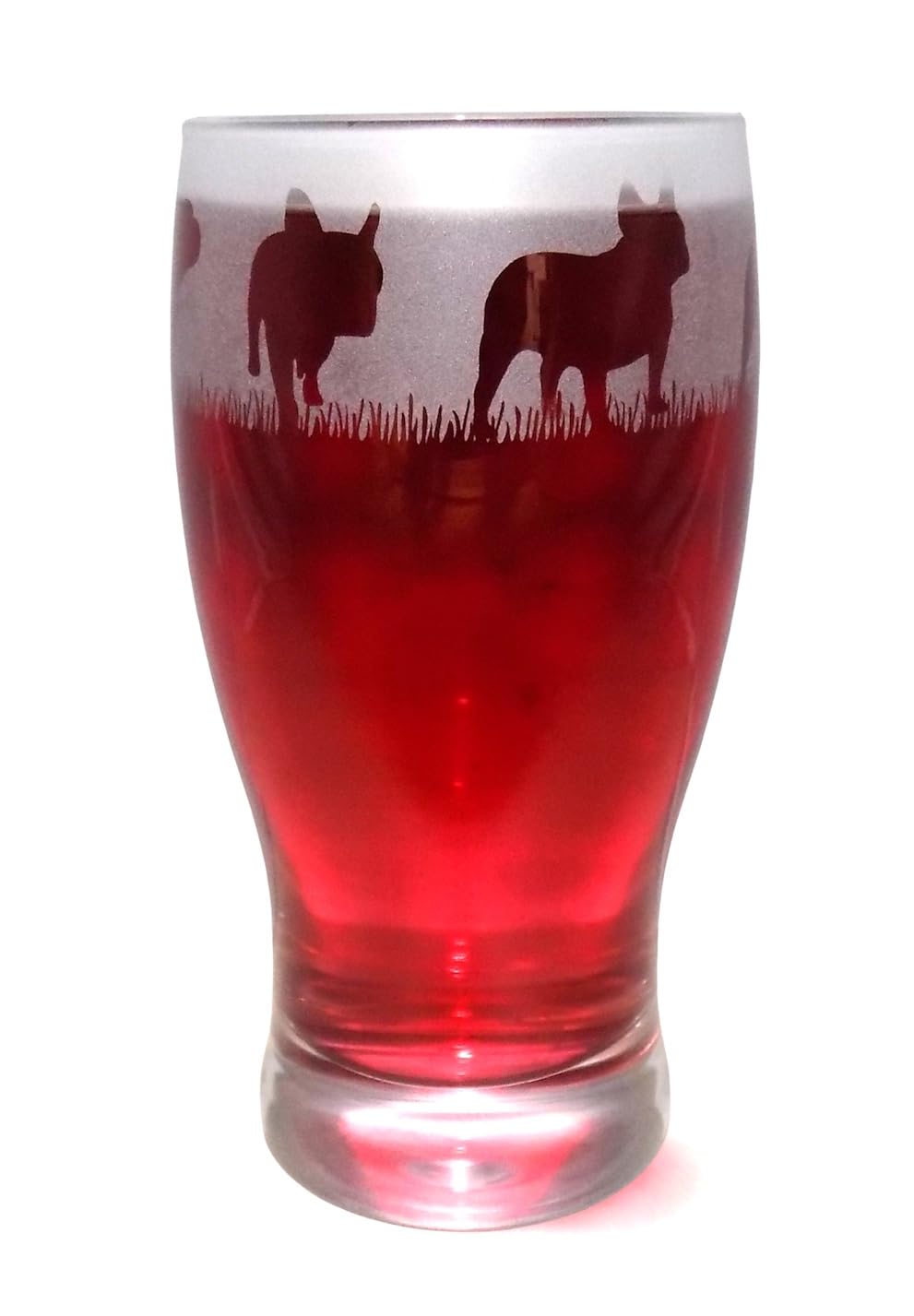 French Bulldog Hand Etched Pint Glass — image 1
