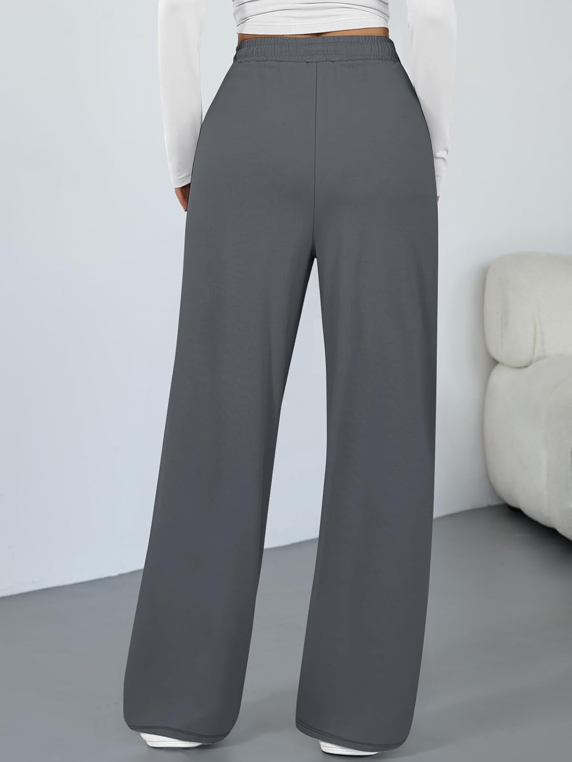 Trendy Queen Womens Lounge Pants Wide Leg Sweatpants Comfy Barrel Pajamas Pants Baggy Flowy 2025 Fashion Outfits with Pockets - Image 4