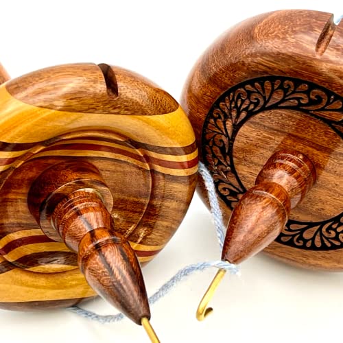 image for Revolution Fibers Artisan Top Whorl Drop Spindle for Beginner & Advanc