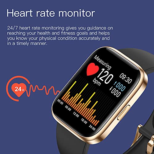 Aswee Smart Watch Fitness Tracker With 24/7 Heart Rate, Blood Oxygen Blood Pressure And Sleep Monitor, 1.7'' Full Touch Screen 5 Atm Waterproof Smartwatch, Step Counter Watch For Women Men Kids #TOP5