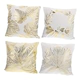 Photo Gallery ounona 4 pezzi fodere per cuscini decorativi oro federe per sofà copricuscini creativi e ufficio per decorare e camera da Photo Gallery ounona 4 pezzi fodere per cuscini decorativi oro federe per sofà copricuscini creativi e ufficio per decorare e camera da