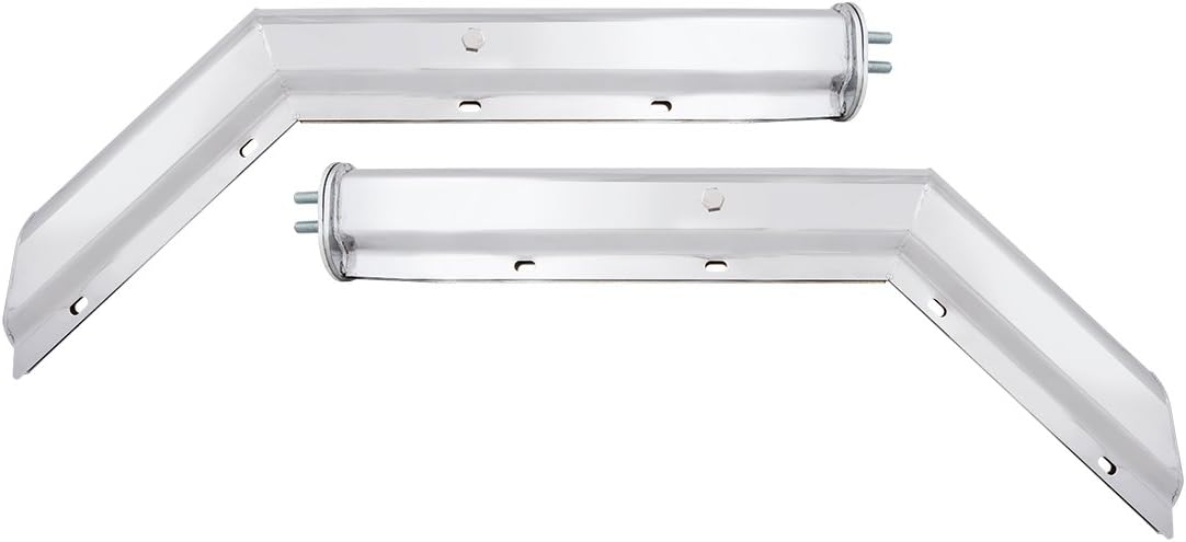 Grand General 30715 Heavy Duty Chrome Angled Spring Loaded Mud Flap Hanger with 2" Bolt Spacing