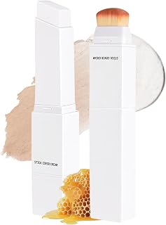 Colour Changing Foundation Stick with Brush, Moisturising Colour-Changing Makeup, C…