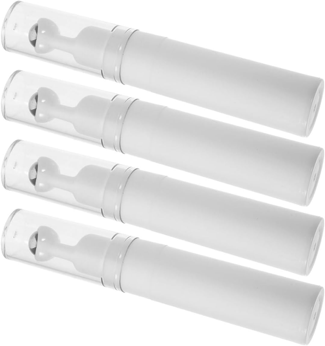 VALICLUD 4pcs 10ml Octagonal Glass Eye Roller Bottles with Metal Roller Ball Applicator Refillable Oil Containers for Travel and Daily Eye Care