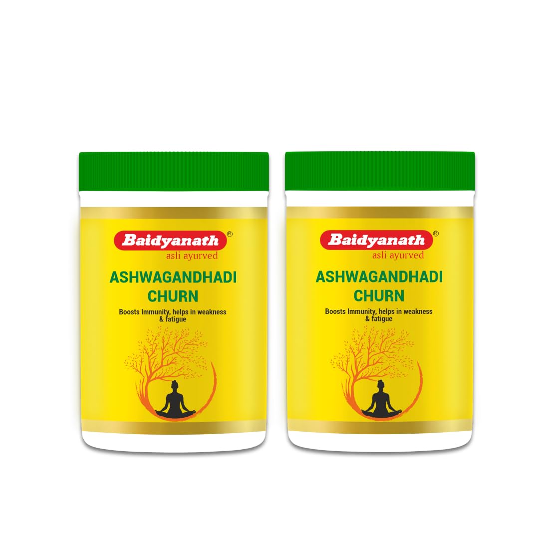 Baidyanath Ashwagandhadi Churna - Made with Ayurvedic Herbs to Combat General Debility - 100g (Pack of 2)