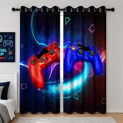 YONGFOTO Cortinas Opacas Gamer para Habitación Infantil Niño Mando Esports | Ya disponible en tu tienda friki favorita! En mundofriki.es! YONGFOTO Cortinas Opacas Gamer para Habitación Infantil Niño Mando Esports | Ya disponible en tu tienda friki favorita! En mundofriki.es!