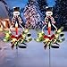 Doingart Outdoor Solar Christmas Light Decorations, LED Candle, Snowman Christmas Light with Faux Pine Cones, Foliage Accents Garden Decorative Stake