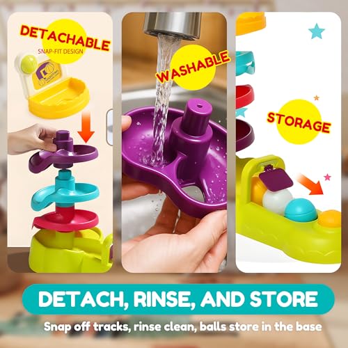 ROHSCE Ball Drop Toy for Toddlers 1-3, Babies Spiral Ball Ramp Tower by ROHSCE - Image 9