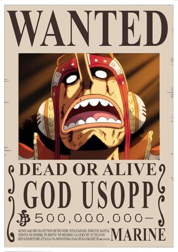 Image of Mangamuse One Piece Wanted Posters | One Piece Bounty Posters for wall | Anime Wall Art Decor Poster | 350 GSM Paper A4 29.7 x 21cm (Chopper)