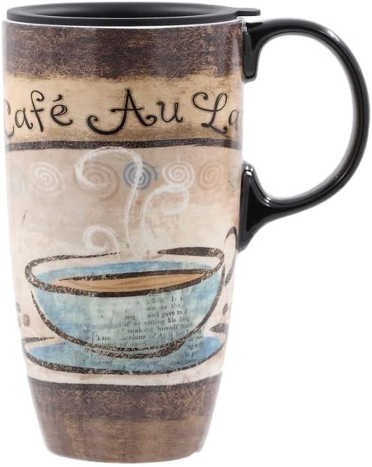 Topadorn Ceramic Travel Mug Coffee Cup Latte Mug with Lid and Color Gift Box, Perfect for Coffee and Tea, Cafe - Image 6