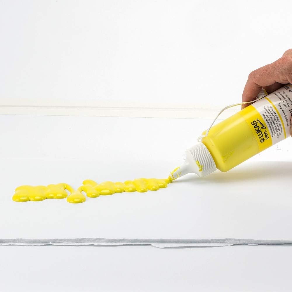 Lukas Cryl Liquid Soft Body Acrylic Paints for Painting - Professional Low Viscosity - 250 ml Bottle Carmine