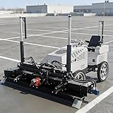 Schwerlast Selbstfahrende Betonestrichmaschine - Automatischer Betonfertiger mit hydraulischer Vibration für Industrieboden, Lager, Parkplatz & Straßenbau - Langlebige Zementnivelliermaschine