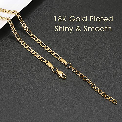 Gold Anklet For Women - Ankle Bracelets For Women Waterproof Figaro Link Chain Butterfly Anklet Initial Summer Beach Foot Gold Jewelry For Teen Girls Gifts Idea 13 Year Old Girl Anklet With Initials K #TOP3