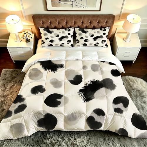 ZZXHG Edredón King Size Estampado 3D | Estampado De Leopardo, Nórdico Máximo Confort para Camas Grandes, Lavable, Reversible, Incluye 2 Fundas de Almohada 50x75 cm_A19566