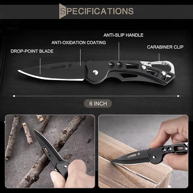 Image of Foldable Knife (Manual) For Kitchen, Home, Travel and Office Tool Carbon Steel | Multipurpose Carbon Steel Blade for Kitchen