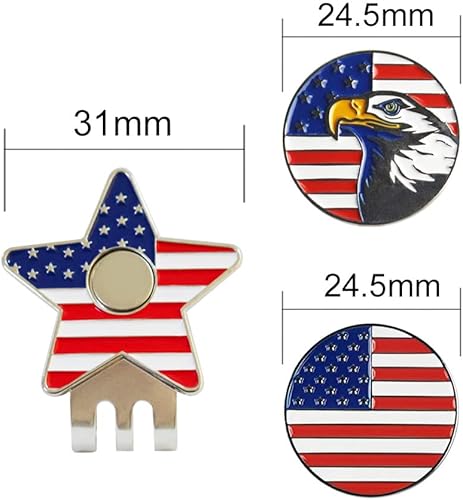 Miniatura 8 de PINMEI Marcador de pelotas de golf con clip para sombrero de golf para tu amigo