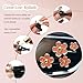 ORIESSE Orange Car Accessories,4pcs Coral Flowers Air Vent Clips,Refillable Car Air freshener,Girly 4 Size Sparkle Daisy Vent Clips