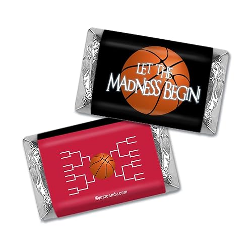 Miniatura 9 de Recuerdos de fiesta de baloncesto de 108 quilates, miniaturas de chocolate Let the Madness Begin (108 unidades) - Morado - Caramelos incluidos