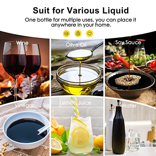 Neoflavie Olive Oil Dispenser Bottle, Large 16.5 Fl Oz Stoneware Ceramic Olive Oil Container With Cap For Evoo Or Vinegar | Prevent Oxidation | White… #TOP3