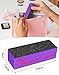 Maryton Nail Buffer Sanding Block Polisher Buffing File 60/100 Grit for Acrylic Nail Art Kit Manicure Tools 10 PCS (Black Purple)