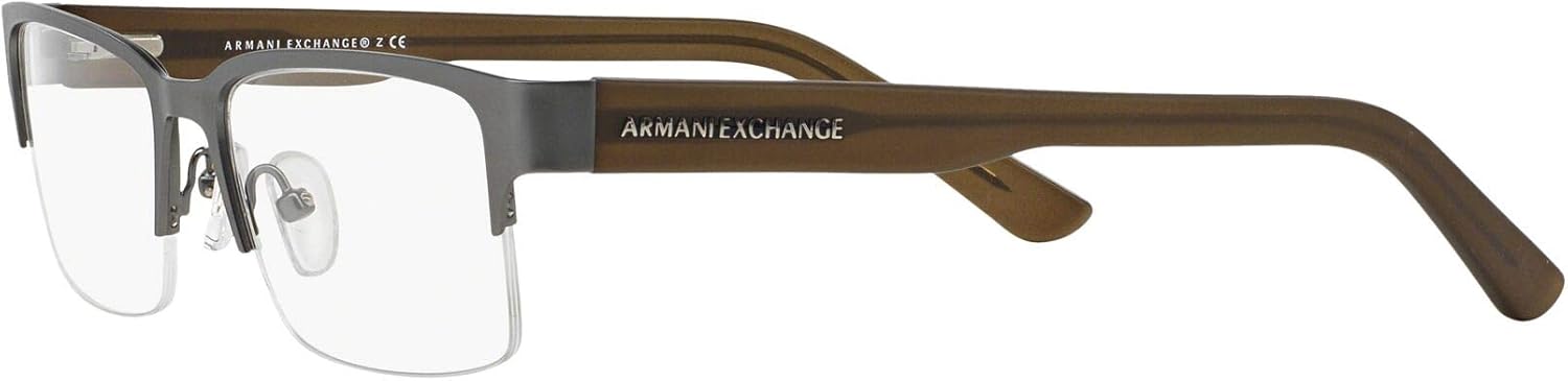 Armani Exchange mens Ax1014 Rectangular Prescription Eyewear Frames