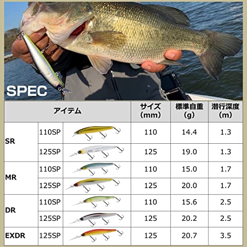 ダイワ(DAIWA) バス スティーズ ミノー スポーニングゴースト 110SP DR ルアー 4枚目