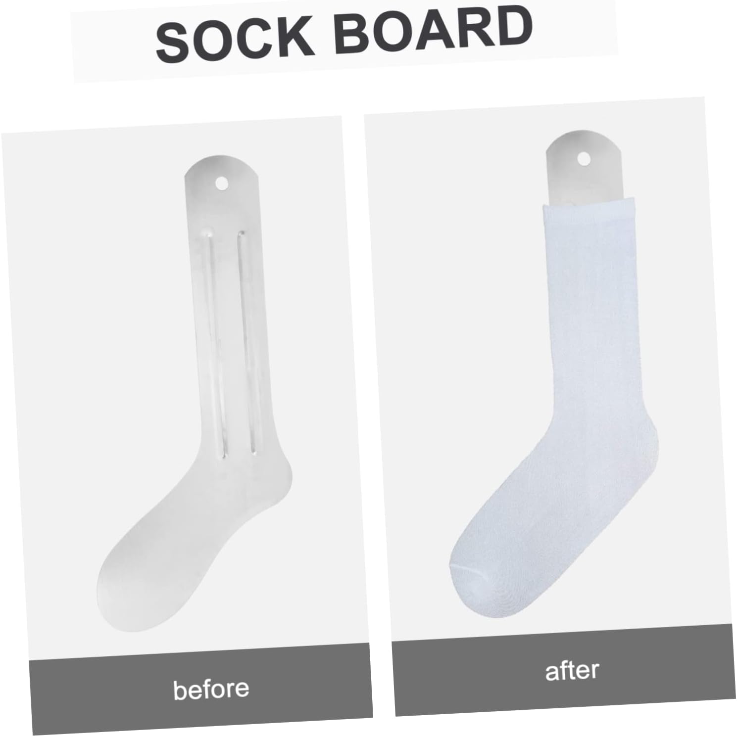 Hohopeti 2pcs Sock Board Inserts for Sublimation Metal Sock Jigs Model for Heat Press Straightener Styling Board