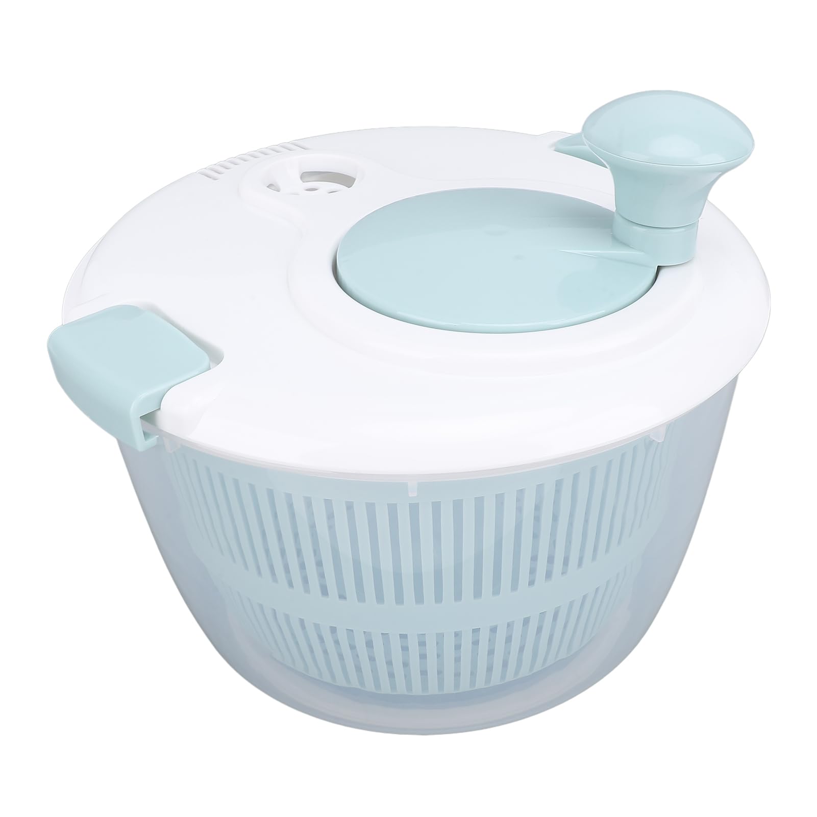 Fruit Washer Spinner, 5L Salad Spinner, 5.3 Quart Lettuce Spinner, Fruit Dryer Spinner, Salad Dryer for Washing, and Draining Greens, Fruits, and Vegetables, Blue