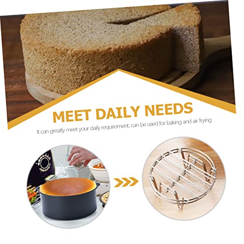 LIFKOME 1satz Air Fryer Zubehör Set Teiliges Back-set Mit Kuchenform Pizzablech Und Dampfgitter Aus Edelstahl Für Heißluftfritteusen Und Vielseitige Kochanwendungen – Bild 4