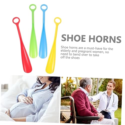PACKOVE 6 Pack Round Handle Shoe Dressing Aid for Elderly Shoe Horn Puller Comfort Grip for Disabled Adaptive Daily Living - Image 3