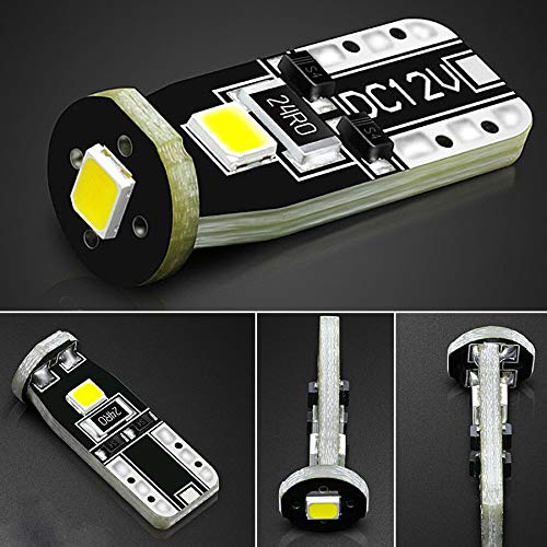 Jdm Astar 10Pcs Super Bright 194 168 175 2825 T10 Px Chipsets White Led Bulbs #TOP2