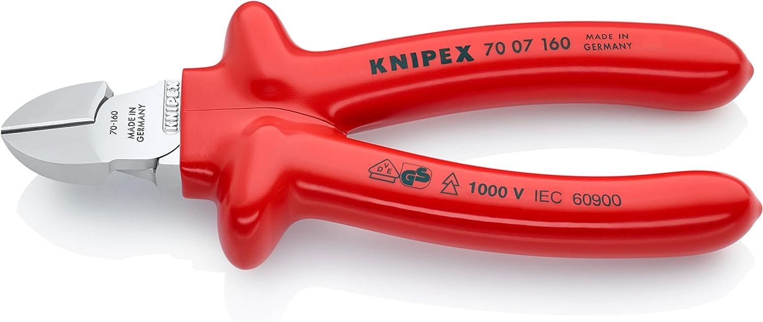 Knipex 70 70 VDE Insulated Diagonal Side Cutting Pliers 160mm