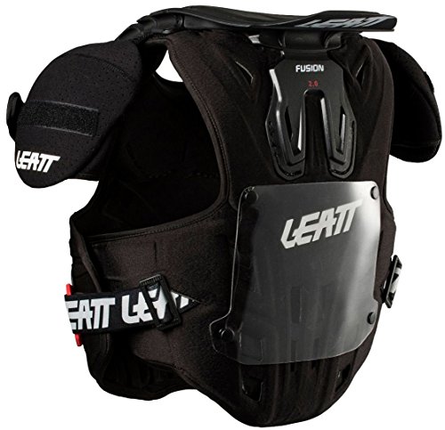 image for Leatt Fusion Vest 2.0 Youth Boys Motox Motorcycle Body Armor - Black/L