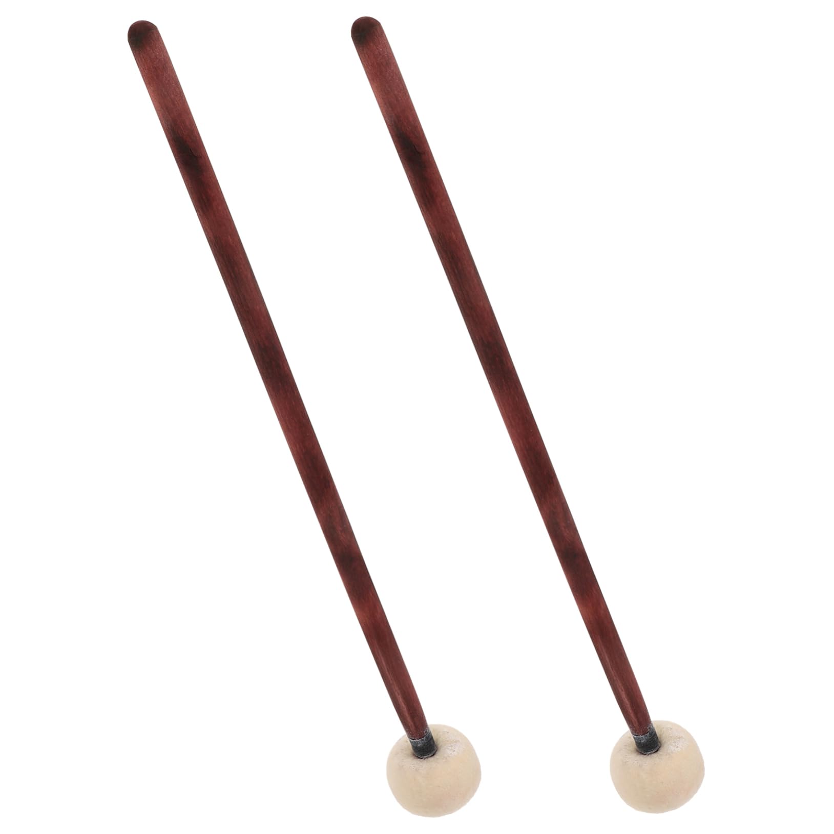 ibasenice 6pezzi Bacchette Per Batteria Legno Con Testa Feltro Strumenti Percussione Per Pratica e Tuning Manico Elegante e Confortevole Per Ogni Stile Di Batteria
