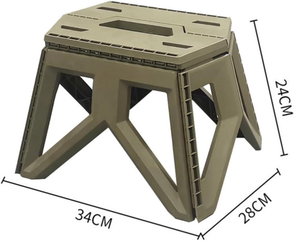 CHILDWEET Portable Folding Stool, PP Plastic Compact Foldable Seat