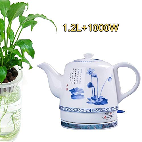 Kettle eléctrico cerámico sin cable 1.2L 1000W rojo miniatura 4