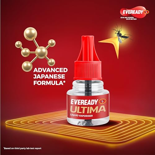 Image of Eveready Ultima Mosquito Repellent, Machine + Refill Combi Pack, Dual Mode - Normal & High, Advanced Japanese Formula, 100% Protection from Dengue, Chikungunya & Malaria