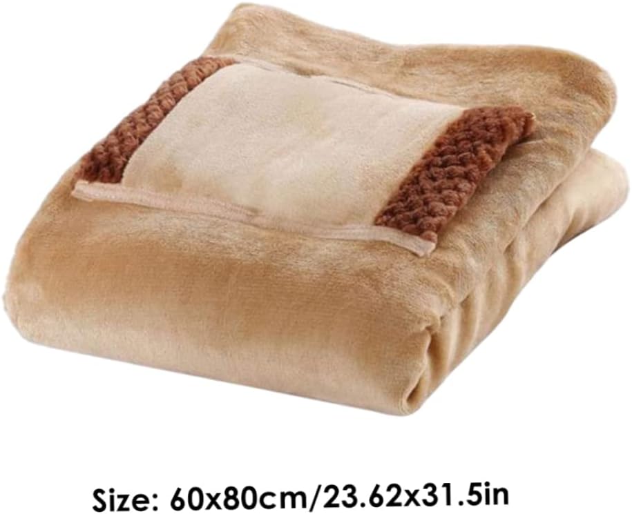 review KUYYFDS USB Blanket Lap Heated Throw Blanket Warm Electric Blanket with Hand Warmer Pocket USB Cable Lap Heated Throw Blanket Warm Electric Blanket with Hand Warmer Pocket USB Cable 24x32inch.